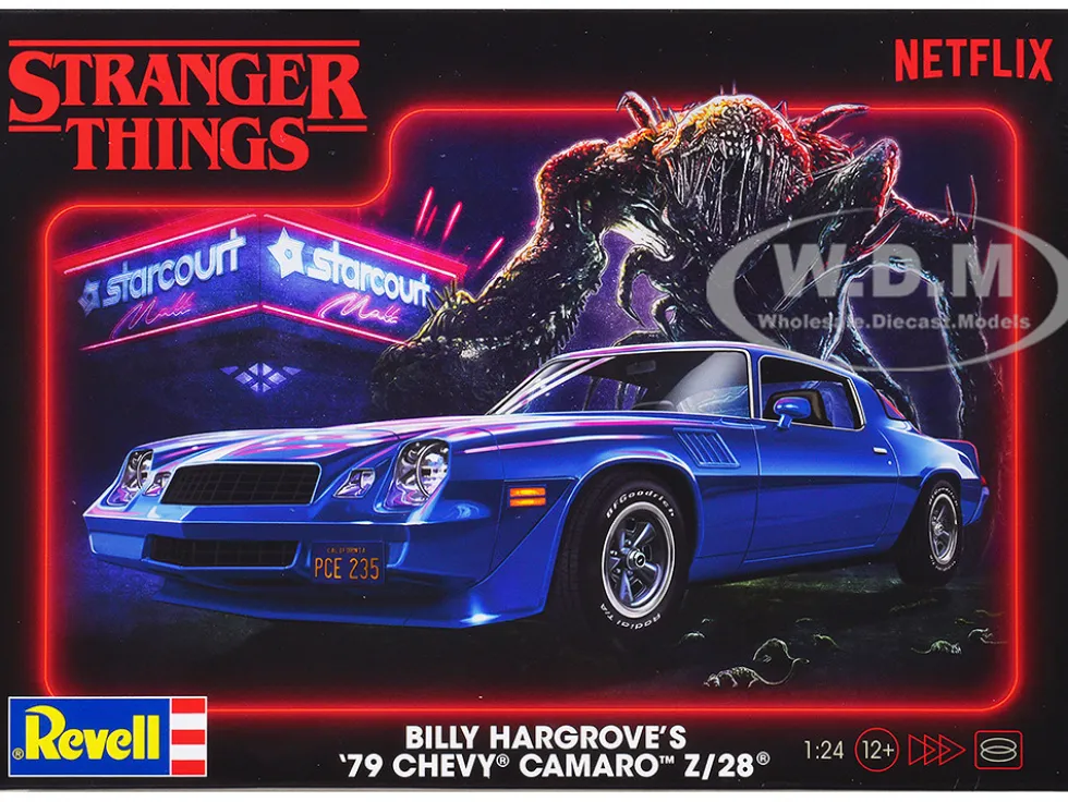Level 4 Model Kit Billy Hargrove’s 1979 Chevrolet Camaro Z/28 "Stranger Things" (2016-Current) TV Series 1/24 Scale Model by Revell