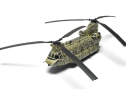 Level 3 Model Kit Boeing Chinook HC.1 (Late Production) Helicopter with 2 Scheme Options 1/72 Plastic Model Kit by Airfix