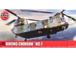 Level 3 Model Kit Boeing Chinook HC.1 Helicopter with 2 Scheme Options 1/72 Plastic Model Kit by Airfix