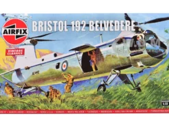 Level 2 Model Kit Bristol 192 Belvedere Helicopter with 2 Scheme Options 1/72 Plastic Model Kit by Airfix