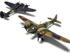 Level 2 Model Kit Bristol Blenheim Mk.IF Aircraft with 2 Scheme Options 1/72 Plastic Model Kit by Airfix