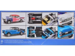 Level 4 Model Kit 1955 Chevrolet Bel Air Street Machine 2-in-1 Kit 1/24 Scale Model by Revell