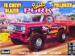 Level 4 Model Kit 1978 Chevrolet Blazer Pickup Truck Pulled Pork Pulldozer 1/24 Scale Model Revell 14532