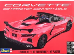 Level 4 Model Kit 2022 Chevrolet Corvette C8 Hardtop Convertible 1/25 Scale Model by Revell
