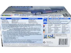 Level 4 Model Kit 1966 Chevrolet Fleetside Pickup Truck 1/25 Scale Model Revell 85-7225