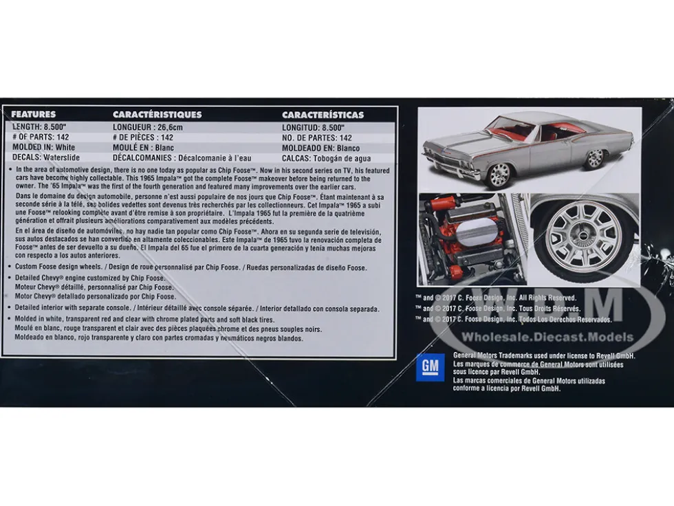 Level 5 Model Kit 1965 Chevrolet Impala Foose Designed 1/25 Scale Model Revell 85-4190