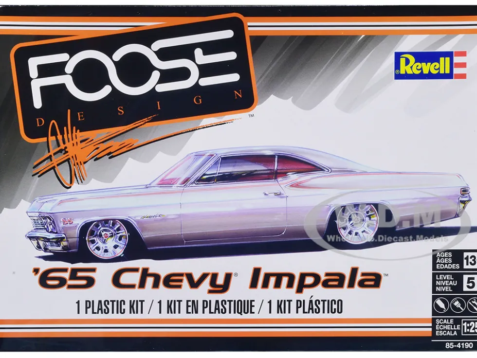Level 5 Model Kit 1965 Chevrolet Impala Foose Designed 1/25 Scale Model Revell 85-4190