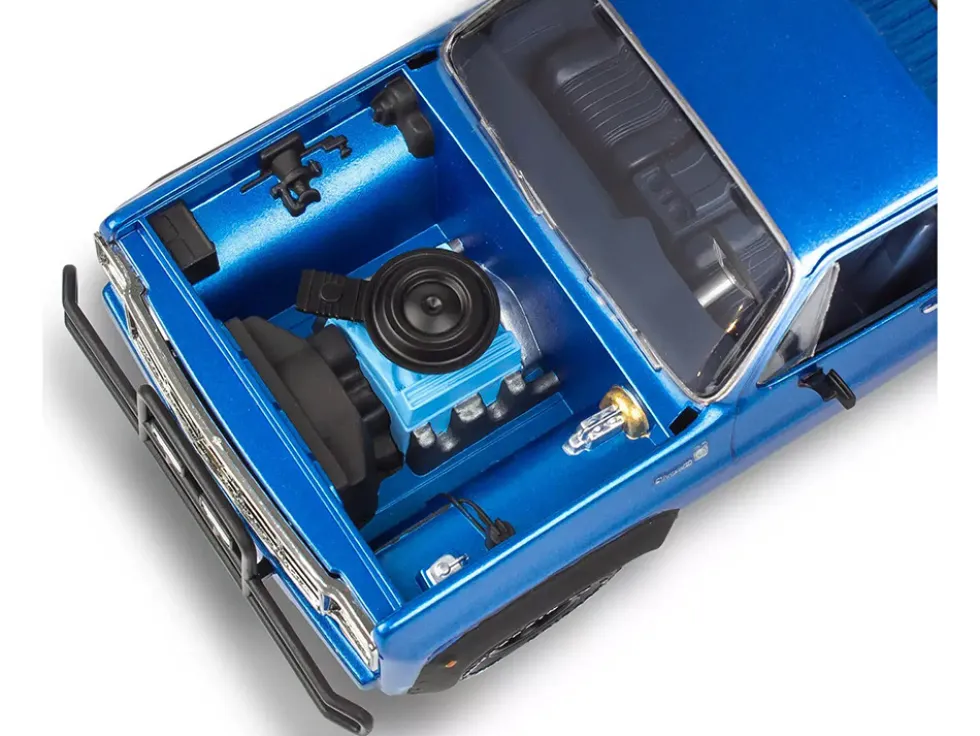 Level 3 Model Kit 1978 Chevrolet Off-Road 4x4 Pickup Truck and "Malibu Grand Prix" Virage with Trailer "Fantasy Formula" 1/25 Scale Model by Revell