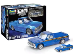 Level 4 Model Kit 1991 Chevrolet S-10 Lowrider Pickup Truck with 1/64 Diecast Version Included