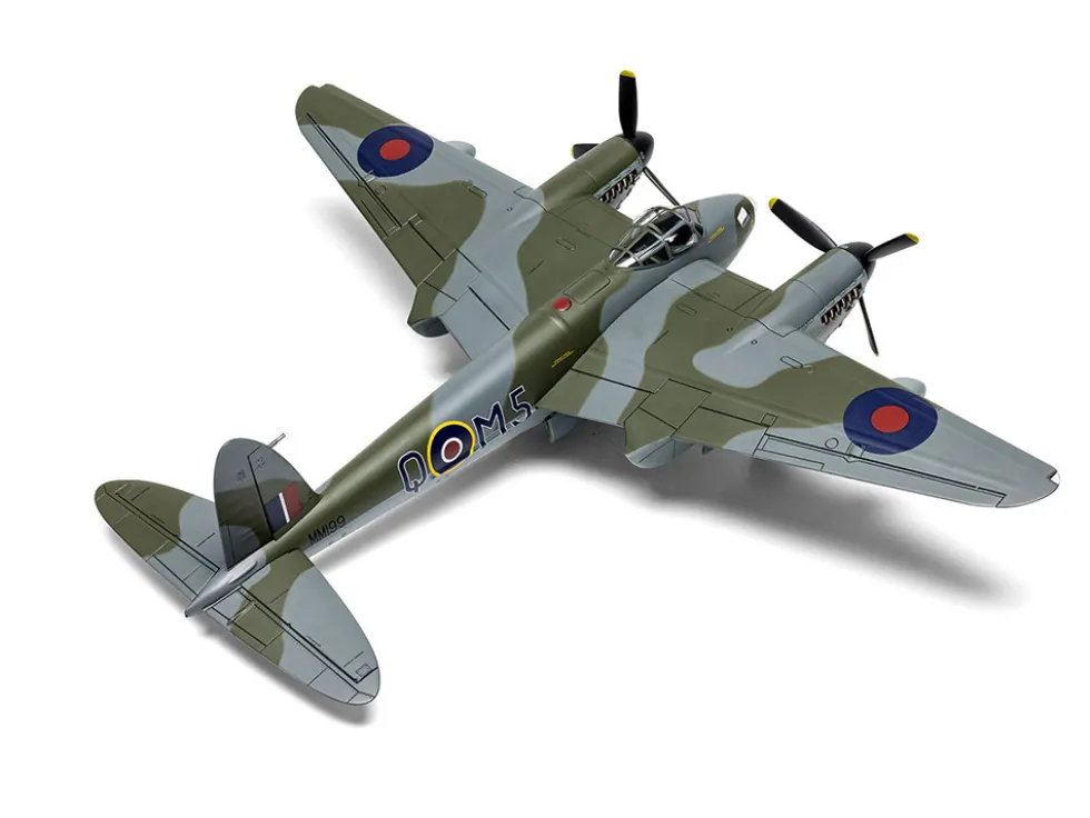 Level 2 Model Kit De Havilland Mosquito B.XVI/B.35/TT.35 Aircraft with 3 Scheme Options 1/72 Plastic Model Kit by Airfix