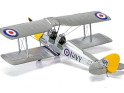 Level 2 Model Kit De Havilland Tiger Moth Aircraft with 2 Scheme Options 1/72 Plastic Model Kit by Airfix