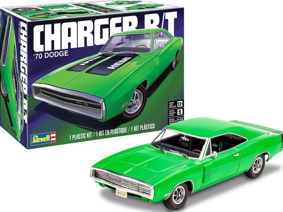 Level 5 Model Kit 1970 Dodge Charger R/T 1/25 Scale Model by Revell