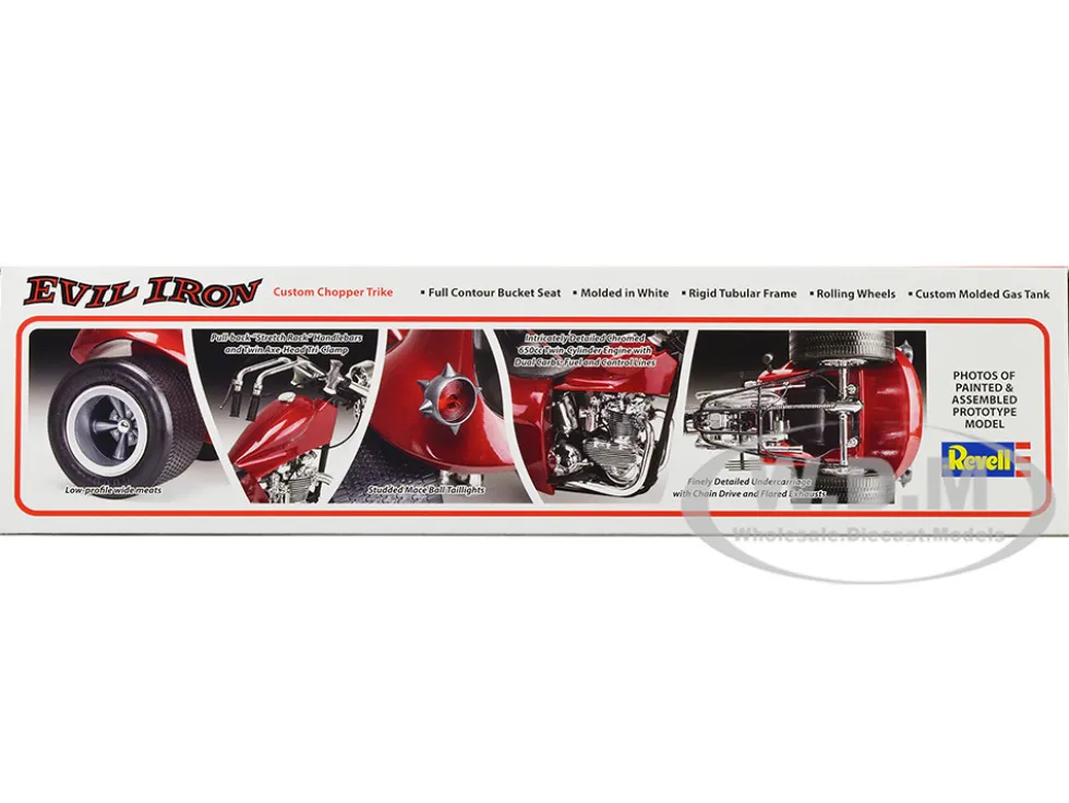 Level 5 Model Kit Evil Iron Custom Chopper Trike 1/8 Scale Model Revell 17325