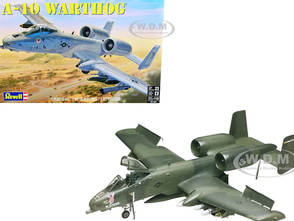 Level 4 Model Kit Fairchild Republic A 10 Warthog Thunderbolt II Aircraft 1/48 Scale Model Revell 85-5521