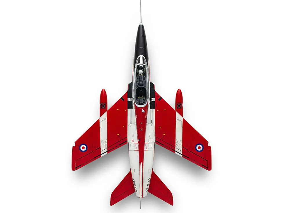 Level 2 Model Kit Folland Gnat T.1 Fighter Aircraft with 2 Scheme Options 1/48 Plastic Model Kit by Airfix