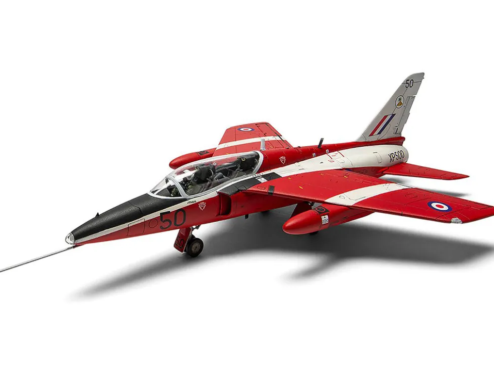 Level 2 Model Kit Folland Gnat T.1 Fighter Aircraft with 2 Scheme Options 1/48 Plastic Model Kit by Airfix