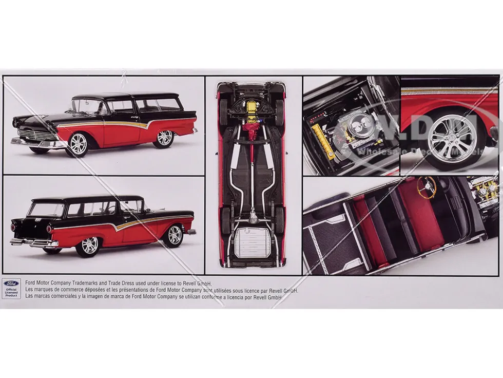 Level 5 Model Kit 1957 Ford Del Rio Ranch Wagon 2-in-1 Kit 1/25 Scale Model by Revell