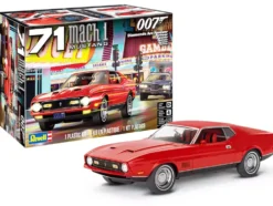 Level 4 Model Kit 1971 Ford Mustang Mach 1 James Bond 007 Diamonds Are Forever 1971 Movie 1/25 Scale Model Revell 14555