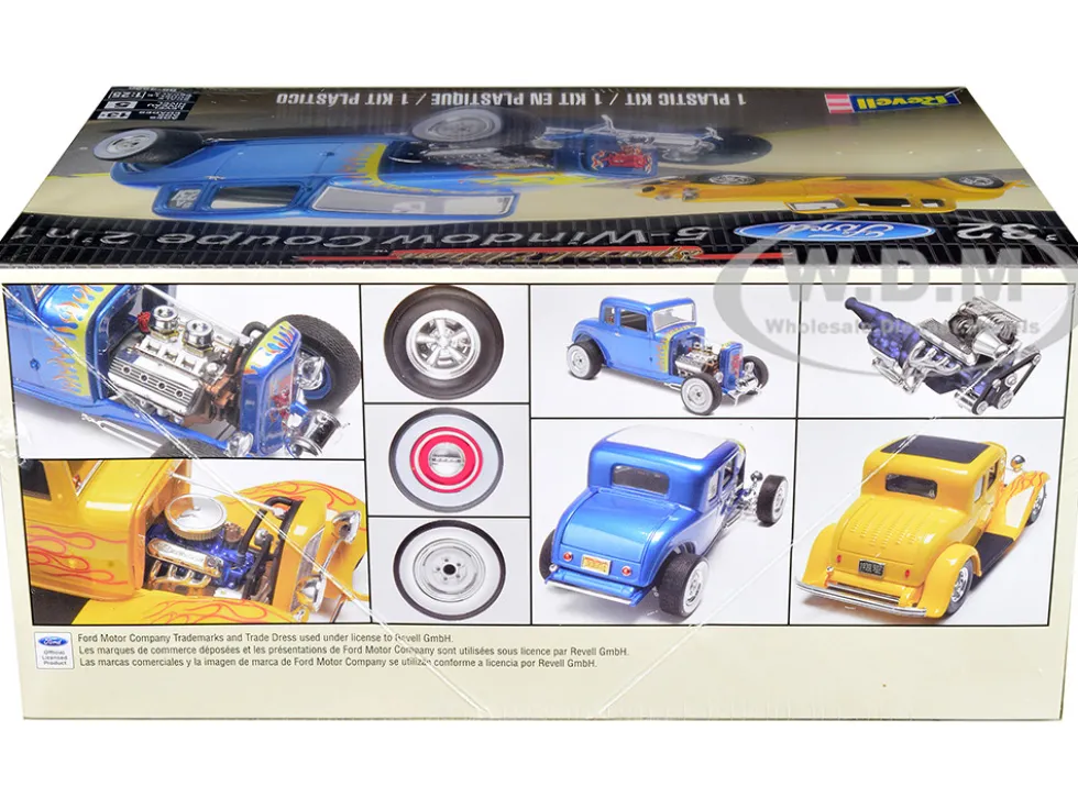 Level 5 Model Kit 1932 Ford 5 Window Coupe 2 in 1 Kit 1/25 Scale Model Revell 85-4228