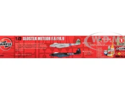 Level 2 Model Kit Gloster Meteor F.8/FR.9 Fighter Aircraft with 2 Scheme Options 1/72 Plastic Model Kit by Airfix