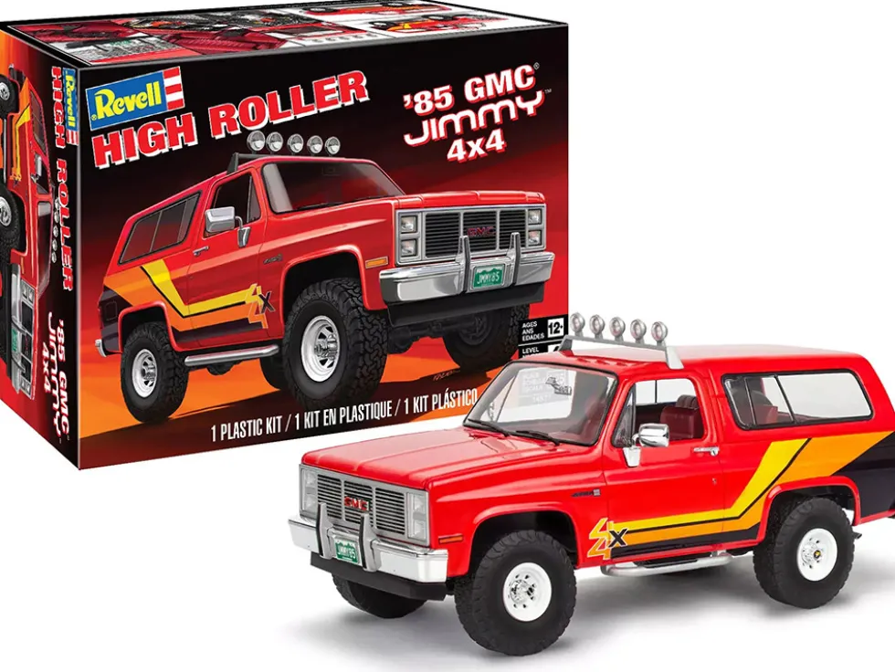 Level 4 Model Kit 1985 GMC Jimmy 4x4 "High Roller" 1/25 Scale Model by Revell