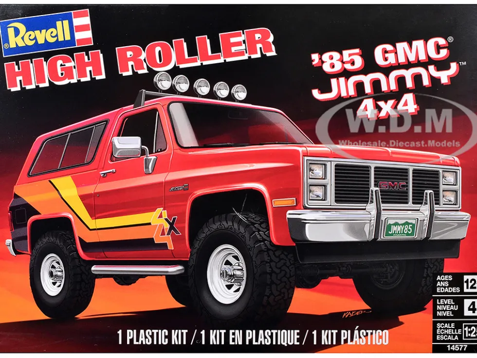 Level 4 Model Kit 1985 GMC Jimmy 4x4 "High Roller" 1/25 Scale Model by Revell
