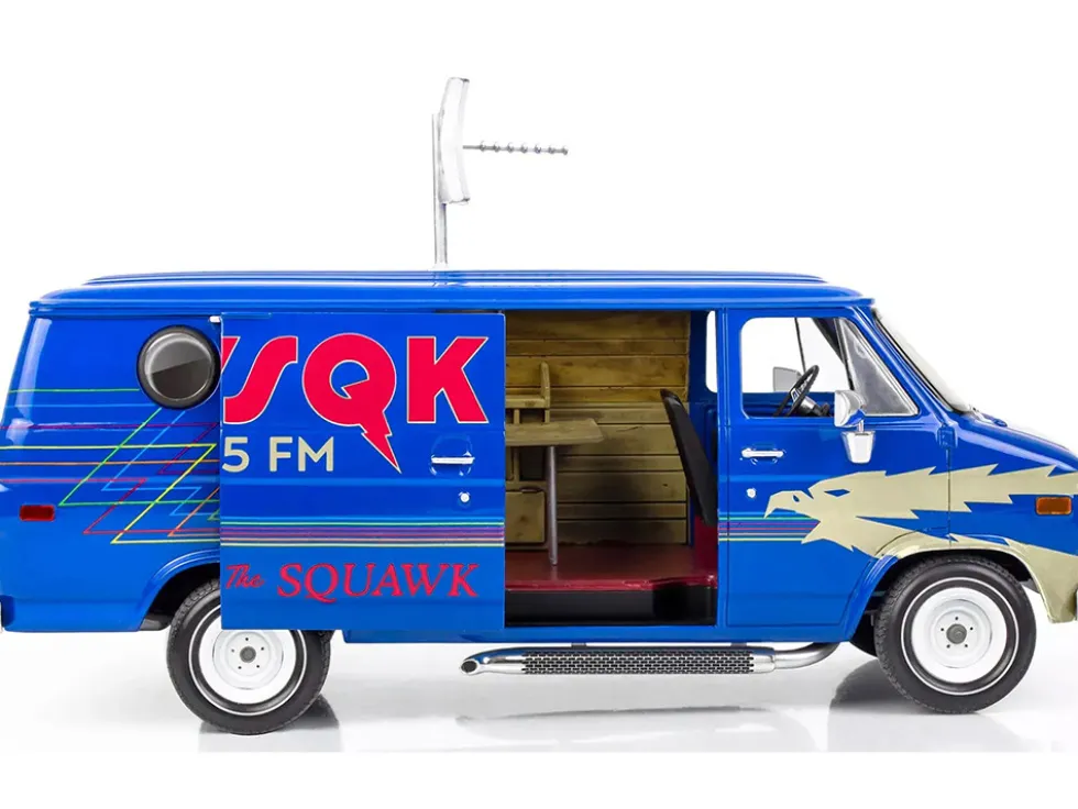 Level 3 Model Kit 1977 GMC "WSQK Squawk" Van "Stranger Things" (2016-2025) TV Series 1/25 Scale Model by Revell
