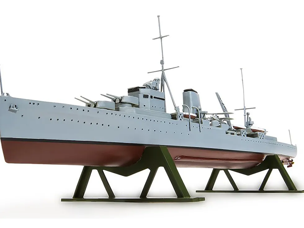 Level 3 Model Kit HMS Ajax Light Cruiser 1/600 Plastic Model Kit by Airfix