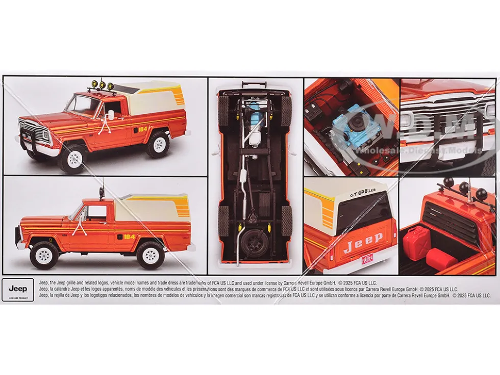 Level 4 Model Kit 1979 Jeep J-10 Pickup Truck with Camper Top 1/24 Scale Model by Revell