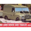 Level 1 Model Kit Land Rover LWB (Hard Top) Truck and Trailer with 2 Scheme Options 1/76 Plastic Model Kit by Airfix
