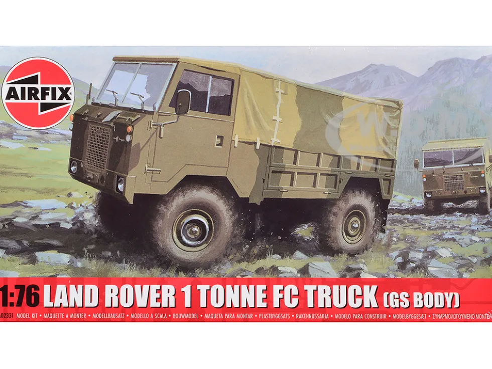 Level 1 Model Kit Land Rover 1 Tonne FC Truck (GS Body) with 3 Scheme Options 1/76 Plastic Model Kit by Airfix