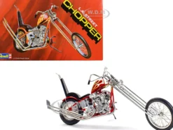 Level 5 Model Kit LA Street Chopper Motorcycle 1/8 Scale Model by Revell