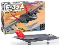 Level 4 Model Kit Lockheed Martin F-35A Lightning II Aircraft 1/72 Scale Model by Revell