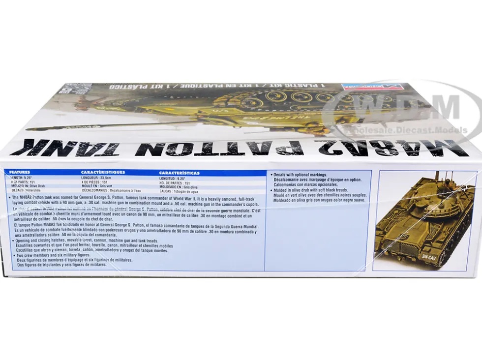 Level 4 Model Kit M48A2 Patton Tank 1/35 Scale Model Revell 85-7853