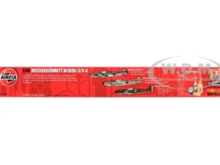 Level 2 Model Kit Messerschmitt Bf109E-3/E-4 Fighter Aircraft with 3 Scheme Options 1/48 Plastic Model Kit by Airfix