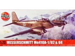 Level 2 Model Kit Messerschmitt Me410A 1 U2 & U4 Fighter Bomber Aircraft with 2 Scheme Options 1/72 Plastic Model Kit Airfix A04066