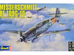 Level 4 Model Kit Messerschmitt Bf 109G 10 Fighter Aircraft Germany s Famous World War II Fighter 1/48 Scale Model Revell 15873