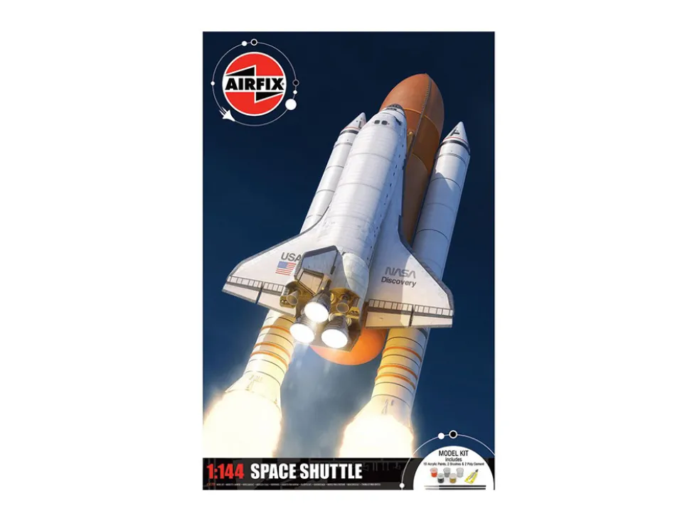Level 3 Model Kit NASA Discovery Space Shuttle Gift Set 1/144 Plastic Model Kit by Airfix