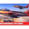 Level 2 Model Kit North American F-86F Sabre Aircraft with 2 Scheme Options 1/48 Plastic Model Kit by Airfix