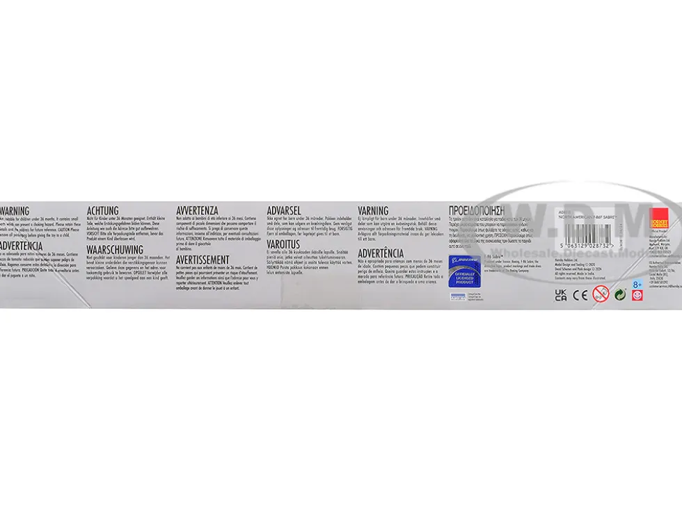 Level 2 Model Kit North American F-86F Sabre Aircraft with 2 Scheme Options 1/48 Plastic Model Kit by Airfix