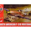 Level 2 Model Kit North American P 51D Mustang Fighter Aircraft with 2 Scheme Options 1/48 Plastic Model Kit Airfix A05131A