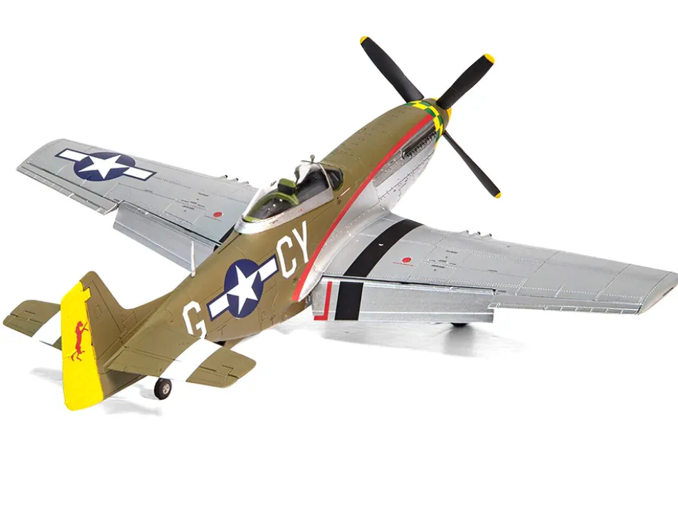 Level 2 Model Kit North American P 51D Mustang Fighter Aircraft with 2 Scheme Options 1/48 Plastic Model Kit Airfix A05131A
