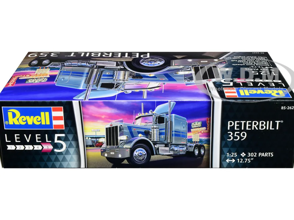 Level 5 Model Kit Peterbilt 359 Truck Tractor 1/25 Scale Model Revell 85-2627