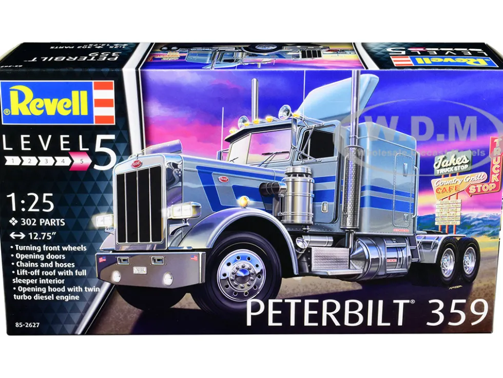 Level 5 Model Kit Peterbilt 359 Truck Tractor 1/25 Scale Model Revell 85-2627