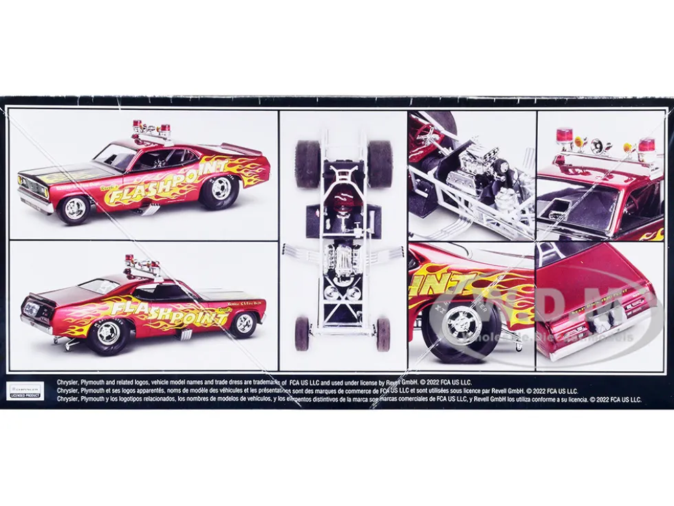 Level 4 Model Kit 1970 Plymouth Duster Funny Car 1/24 Scale Model Revell 14528