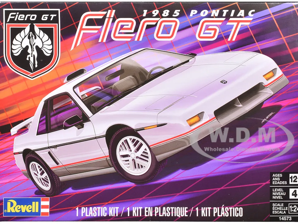 Level 4 Model Kit 1985 Pontiac Fiero GT 1/24 Scale Model by Revell