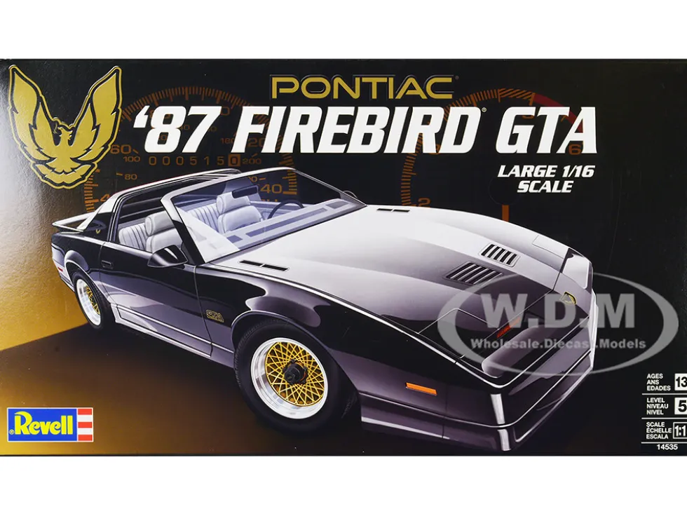 Level 5 Model Kit 1987 Pontiac Firebird GTA 1/16 Scale Model Revell 14535