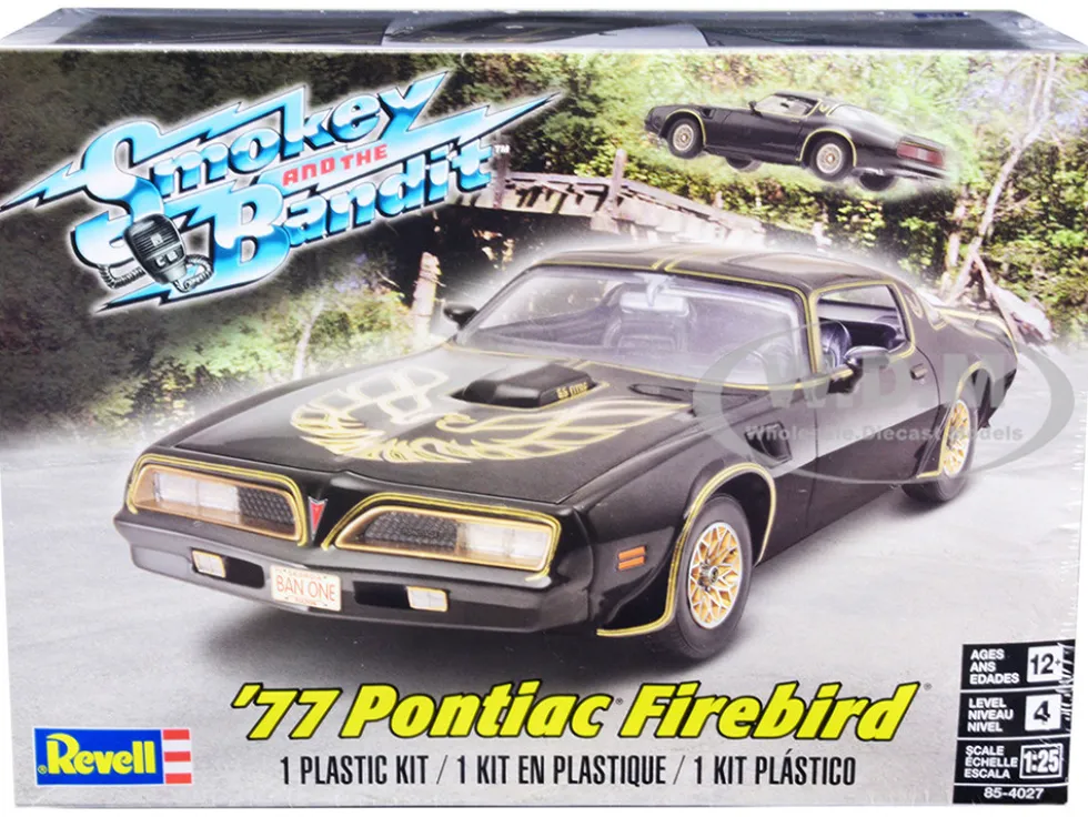 Level 4 Model Kit 1977 Pontiac Firebird Smokey and the Bandit 1977 Movie 1/25 Scale Model Revell 85-4027