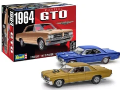 Level 4 Model Kit 1964 Pontiac GTO 2-in-1 Kit 1/24 Scale Model by Revell