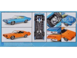 Level 4 Model Kit 1969 Pontiac GTO 2 in 1 Kit 1/24 Scale Model Revell 14530